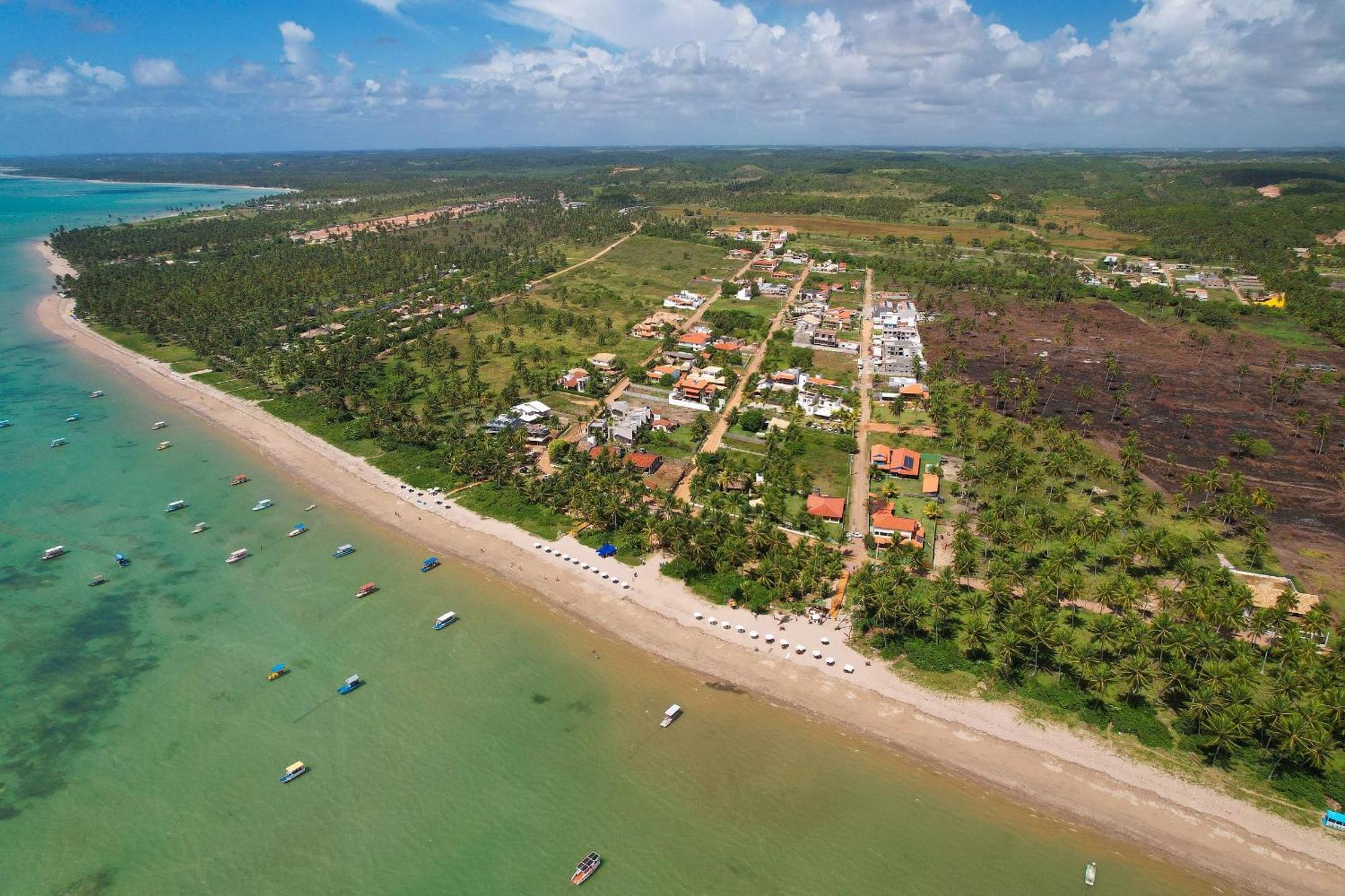 Pousada Praia Do Patacho Hotel Porto de Pedras Exterior photo